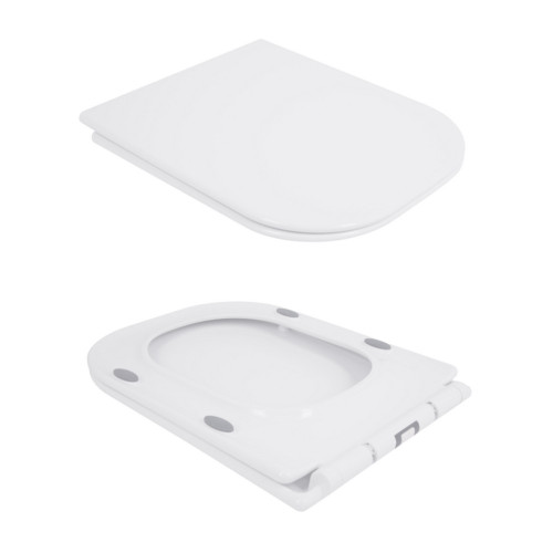 Унітаз-компакт Qtap Nando безобідковий з сидінням Soft-close QT12221222AW