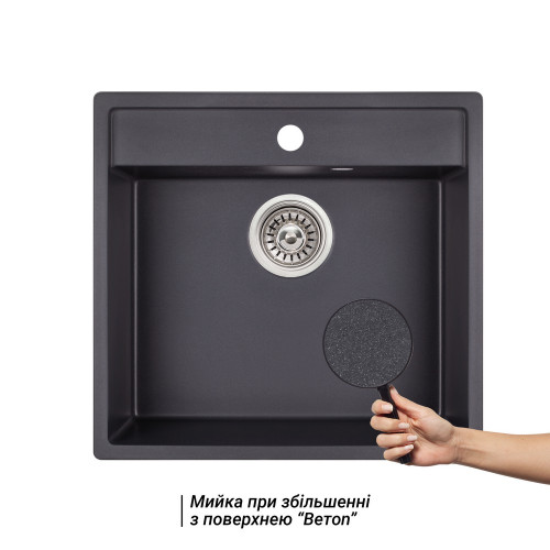 Кухонна мийка Qtap CS 5250 Beton (QT5250BET502)