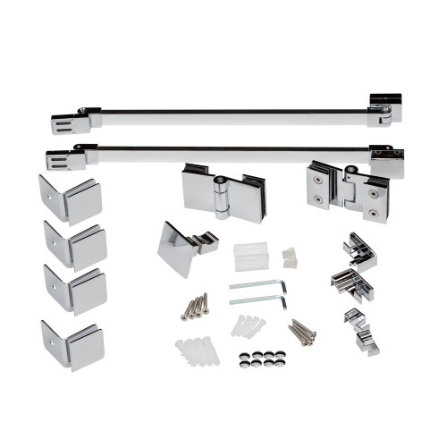 Душова кабіна Qtap Capricorn CRM1018RC6 97х77 см, скло Clear 6 мм, CalcLess, без піддона