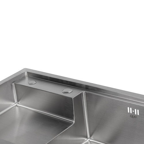 Кухонна мийка Qtap D7848-R 3.0/1.2 мм Satin (QTD7848R3012)