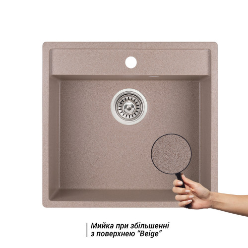 Кухонна мийка Qtap CS 5250 Beige (QT5250BEI551)