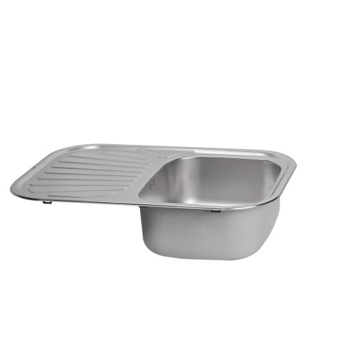 Кухонна мийка Qtap 7448 0,8 мм Satin (QT7448SAT08)
