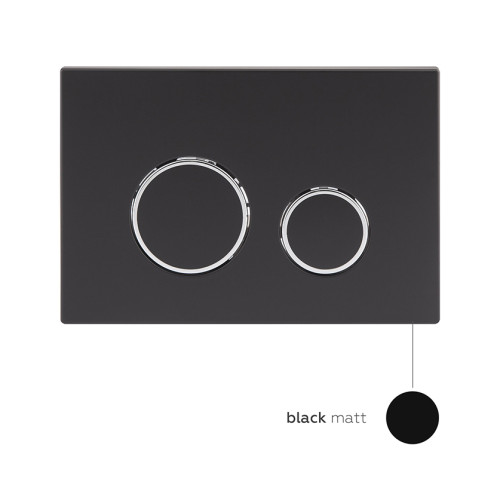 Готове рішення Qtap для ванної кімнати: підвісний унітаз Tern Rimless + комплект інсталяції Nest 4 в 1 (кругла клавіша Black mat)