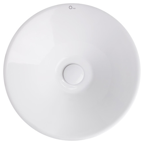 Раковина-чаша Qtap Amazon 425х425х155 White з донним клапаном QT0211K70W