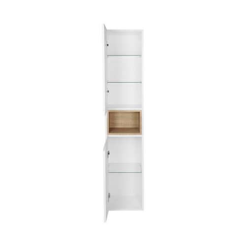 Пенал підвісний Qtap Robin 350х1650х316 White/Whitish oak QT1376PN1651LWWO