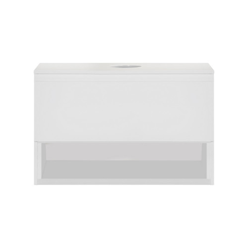 Тумба підвісна Qtap Robin 800х480х470 White зі стільницею QT1379TPН8001W
