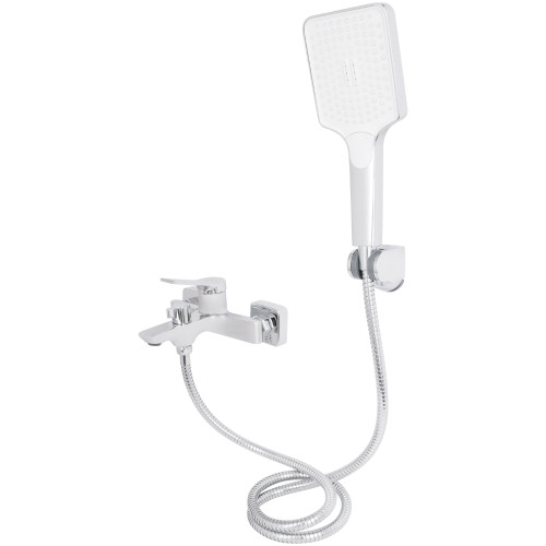 Змішувач для ванни Qtap Arvin з душовим гарнітуром QTARV259CRM48640 Chrome