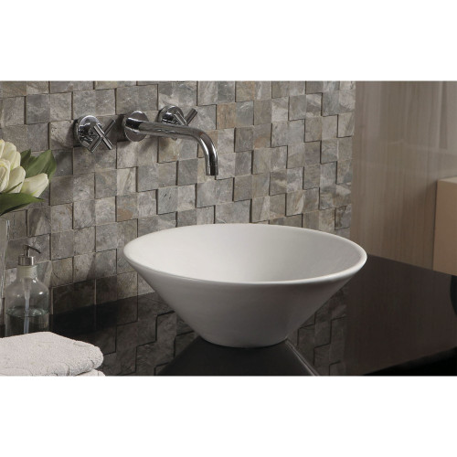 Раковина-чаша Qtap Amazon 425х425х155 White з донним клапаном QT0211K70W
