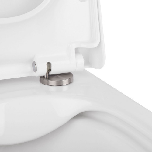 Готове рішення Qtap для ванної кімнати: підвісний унітаз Tern Rimless + комплект інсталяції Nest 4 в 1 (квадратна клавіша Chrome)
