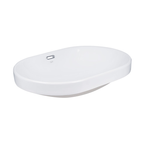 Раковина Qtap Leo 590x400x170 White с донным клапаном QT11114028W