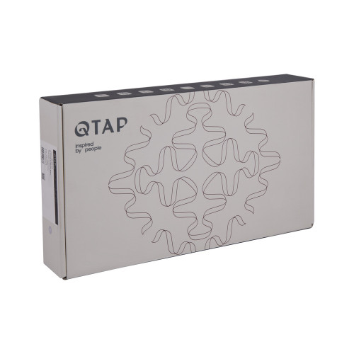 Змішувач для раковини Qtap Vlasta New високий QTVLA269GMB45653 Gunmetal Black PVD