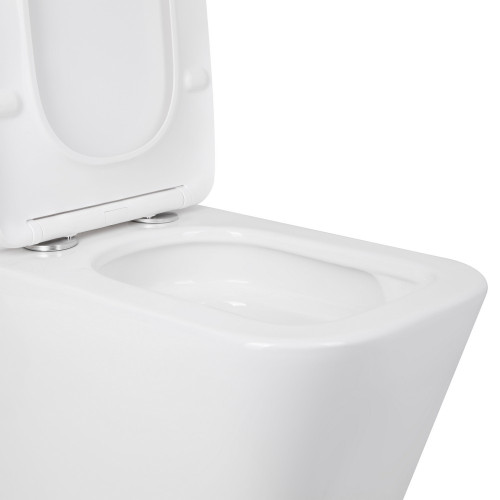 Унитаз напольный Qtap Tern Ultra Quiet безободковый с сиденьем Soft-Close QT17222175AUQ1W White