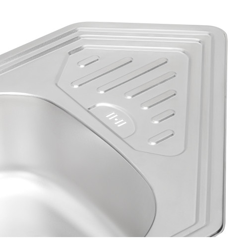 Кухонна мийка Qtap 9550 0,8 мм Satin (QT9550SAT08)