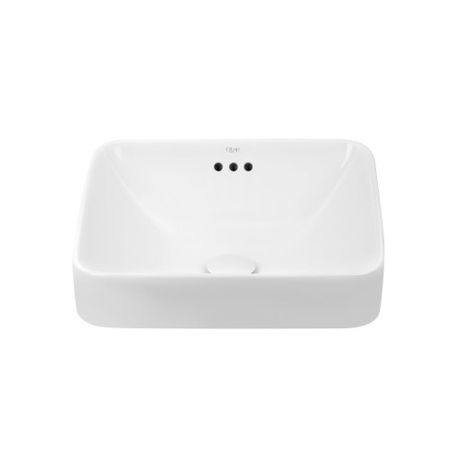 Раковина Qtap Jay 420х420х155 White з донним клапаном QT0711K424W