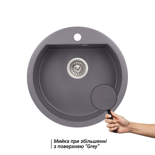 Кухонна мийка Qtap CS D510 Grey (QTD510GRE471)
