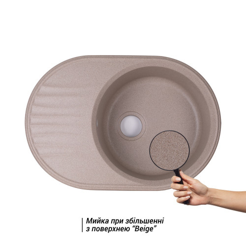 Кухонна мийка Qtap CS 7451 Beige (QT7451BEI551)