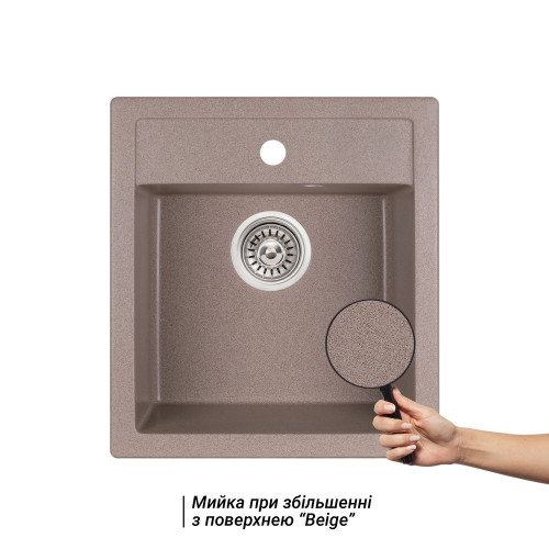 Кухонна мийка Qtap CS 5046 Beige (QT5046BEI551)