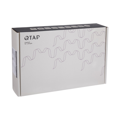 Змішувач для раковини Qtap Presto високий QTPRE269GRP45582 Graphite