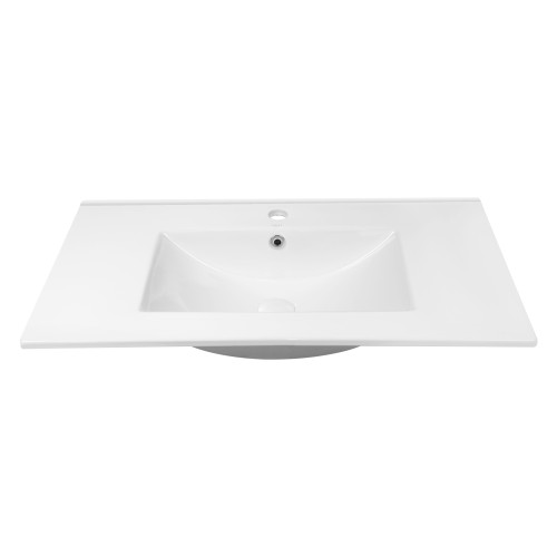 Раковина Qtap Albatross  800х460х180White з донним клапаном QT01113080CW