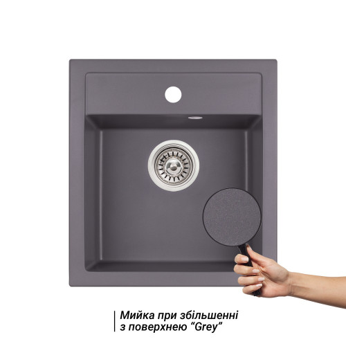 Кухонна мийка Qtap CS 5046 Grey (QT5046GRE471)