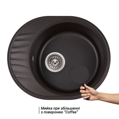 Кухонна мийка Qtap CS 6151 Coffee (QT6151COF551)