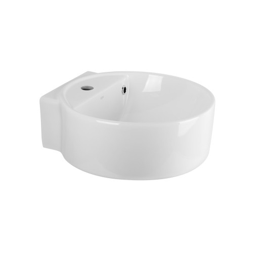 Раковина-чаша Qtap Swan 425х435х195 White з донним клапаном QT1611A005W