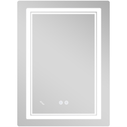 Дзеркало Qtap Cardinal (CA2) 600х800 з LED-підсвічуванням Touch, з антизапотіванням, з димером, рег. темп. кольору (3000-6500K) Reverse QT0478C608048453