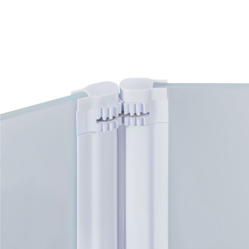 Штора на ванну Qtap Gemini WHI40114RP6 скло Pear 6 мм, 100x140 см