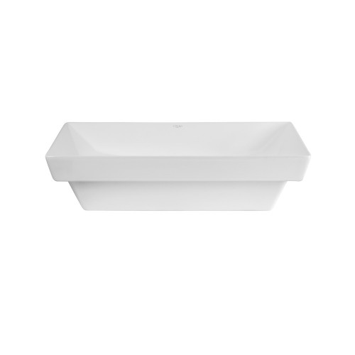 Раковина Qtap Crow 558х372х145 White с донным клапаном QT0511L739W