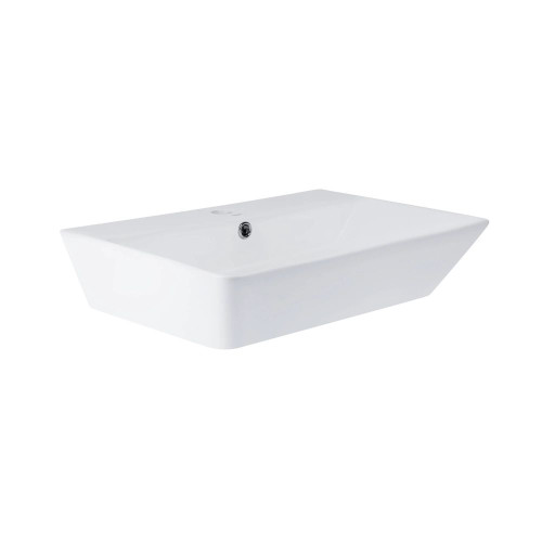 Комплект Qtap Virgo: Раковина подвесная прямоугольная 600x420x140 мм White + Донный клапан PU02O