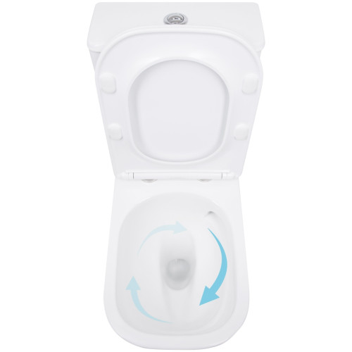 Унітаз підлоговий Qtap Aquarius Ultra Quiet 620×355×790 мм з сидінням Soft-close, White QTAQAW27W49262