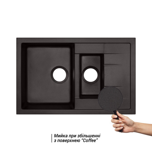 Кухонная мойка Qtap CS 7648 COF (QT7648COF551)