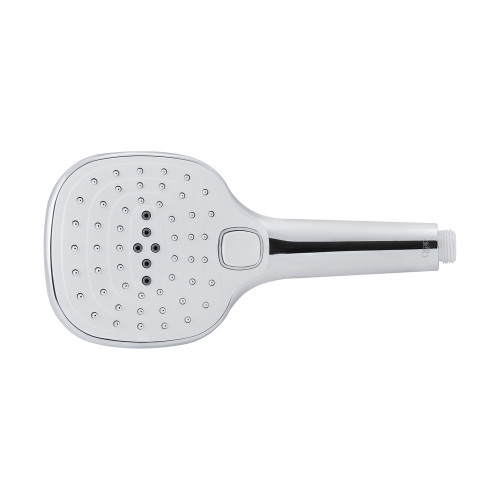 Лійка для ручного душу Qtap Rucni 120х120 мм прямокутна QTHLA120N3KCW Chrome/White