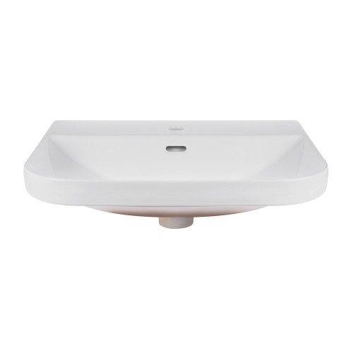 Раковина Qtap Stork 565х475х180 White з донним клапаном QT1511L736W