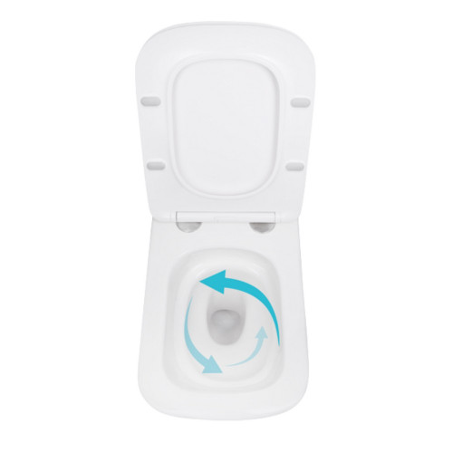Унітаз підвісний Qtap Tern із сидінням Soft-close QT17332303ASW