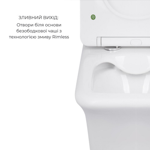 Акційний набір: Унітаз підлоговий Scorpio Ultra Quiet QT14222125AUQW + Унітаз підлоговий Kalao Rimless QT08221213A W