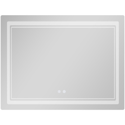 Дзеркало Qtap Cardinal (CA2) 1000х800 з LED-підсвічуванням Touch, з антизапотіванням, з димером, рег. темп. кольору (3000-6500K) QT0478C1008048455