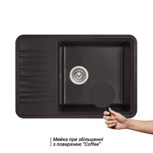 Кухонная мойка Qtap CS 7440 COF (QT7440COF551)