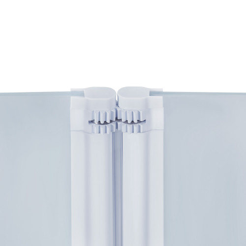 Штора на ванну Qtap Gemini WHI401114RP6 скло Pear 6 мм, 110x140 см