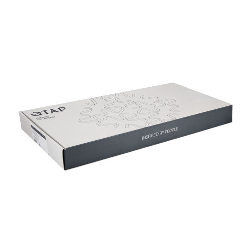 Змішувач для кухні Qtap Vlasta New з висувним виливом QTVLA344GMB45647 Gunmetal Black PVD