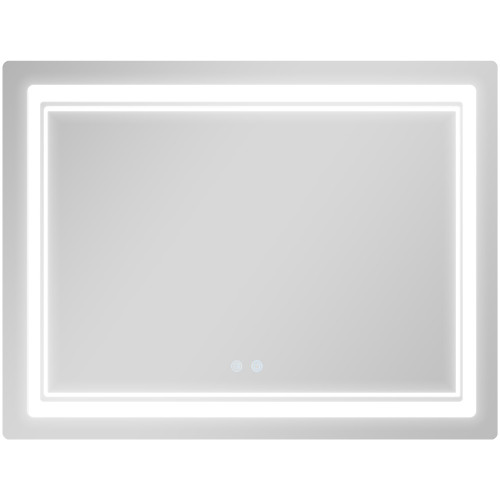 Дзеркало Qtap Cardinal (CA2) 1000х800 з LED-підсвічуванням Touch, з антизапотіванням, з димером, рег. темп. кольору (3000-6500K) QT0478C1008048455