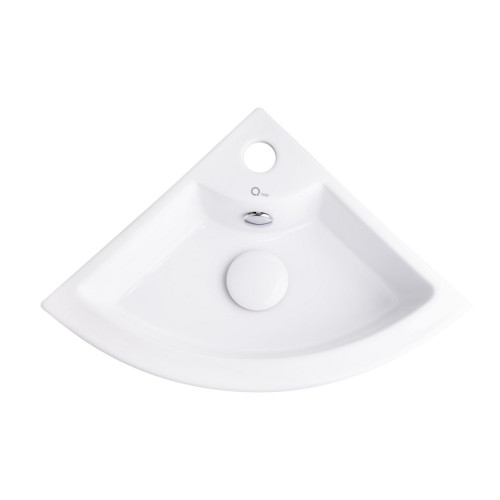 Раковина Qtap Kiwi 435х310х125 White з донним клапаном QT0911K184AW