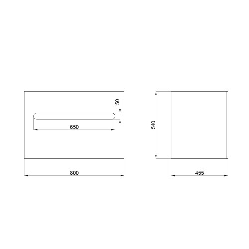 Тумба підвісна Qtap Virgo 800х580х437 White/Whitish oak QT1874TPА801W