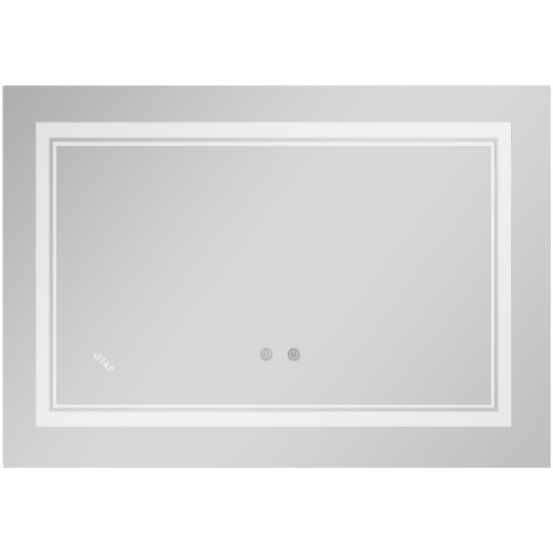 Дзеркало Qtap Cardinal (CA1) 800х600 з LED-підсвічуванням Touch, з антизапотіванням, з димером, рег. темп. кольору (3000-6500K) Reverse QT0478C8060