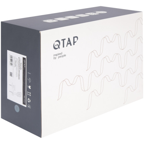 Змішувач для ванни Qtap Nando з душовим гарнітуром QTNAN259CRM48651 Chrome