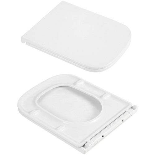 Унітаз підвісний Qtap Gemini Ultra Quiet 485×340×350 мм, White, з сидінням Slim Duroplast / Soft-close / Quick Release QTTAU26W49119