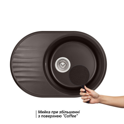 Кухонна мийка Qtap CS 7451 Coffee (QT7451COF551)