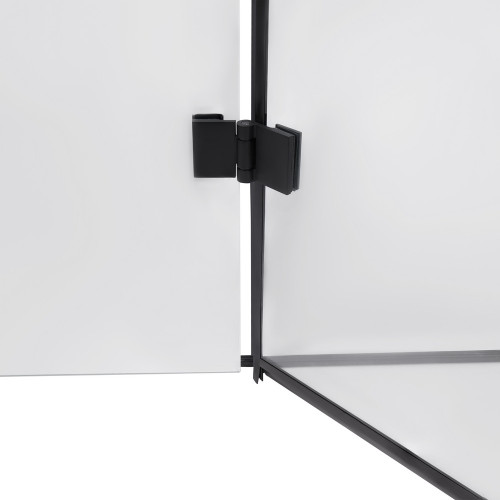 Душова кабіна Qtap Capricorn BLA10128RC6 117x77 см, скло Clear 6 мм, покриття CalcLess без піддона