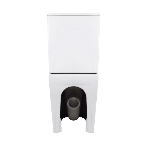 Унитаз напольный Qtap Virgo Ultra Quiet безободковый с сиденьем Soft-Close WHITE QT18226092AW