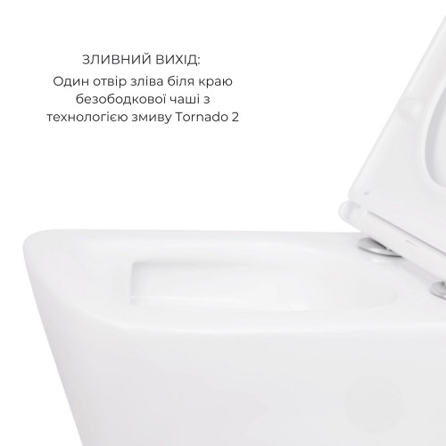 Акційний набір: Унітаз підвісний Jay Ultra Quiet QT07335177W 485х360х320 + Tern Ultra Quiet QT17332303ASW 490x365x325